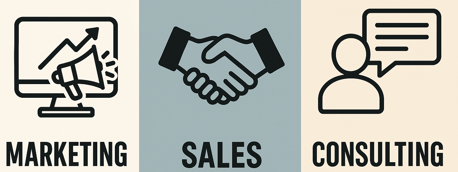 Marketing, Sales, Consulting Icons